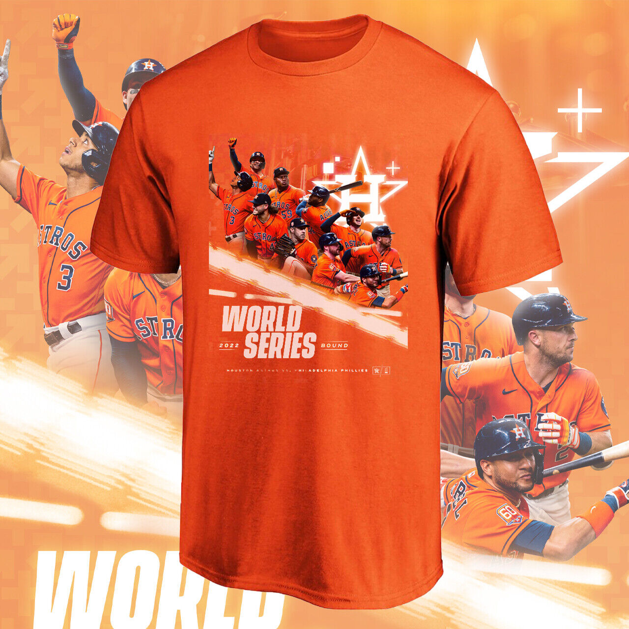Houston Astros 2022 World Baseball Series Finals Champs T-shirt Plus Size Up To 5xl